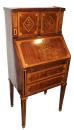 An 18th Century Dutch Marquetry Upright Slant-front Desk
