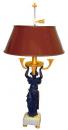 A 19th Century Patinated Bronze Bouillotte Lamp