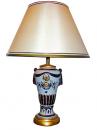 A 19th Century European Blue and White Porcelain Lamp