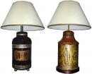 A Pair of 19th Century Tole Chinoiserie Canisters