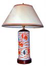 A 19th Century Chinese Porcelain Lamp with Fu Dog