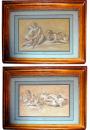 A Pair of Fine 17th Century Calcite Chalk and Graphite Sketches by Pierre Parrocel (b Avignon16 March 1670; d Avignon26 Aug 1739)