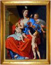The Magnificent 18th Century Oil on Canvas"The Nurturing Mother"