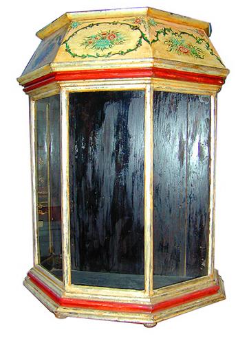 A 19th Century Italian Polychrome and Silver-Gilt Reliquare No. 489 A 19th Century Italian Polychrome and Silver-Gilt Reliquare No. 489