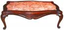 A Bold Italian Noir de Nuit and Pale Rose Mattoni Coffee Table