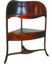 An Understated 18th Century English George III Mahogany Corner Washstand