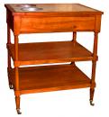 A 19th Century Louis XVI Meuble de Style Walnut Table a Rafraichissoir