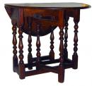 A Diminutive 18th Century English Oak Gate-Leg Table