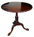 An 18th Century Irish Mahogany Round Tilt-Top Table