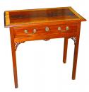 A 19th Century English Regency Mahogany One-Drawer Side Table