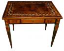 An 18th Century Italian Geometric Marquetry Writing Table