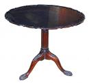 An Exquisite 18th Century Mahogany Pie Crust Table