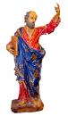 An Exquisite 16th Century Polychrome Carved Statue of Saint Paul