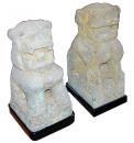 A Pair of 19th Century Asian Temple Fu Dogs