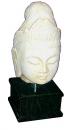 A 19th Century Carved Stone Head of Buddha