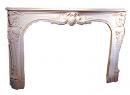 A 19th Century Italian White Carved Marble Mantel and Surround