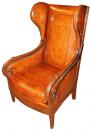 A Late 18th Century French Louis XVI Walnut Reclining Wing Chair