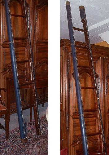 An English Folding Library Ladder