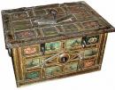 An 18th Century Polychromed Dutch Armada Iron Trunk