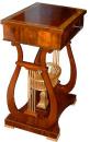 An 18th Century Italian Burl WalnutSatinwood and Parcel Gilt Side Table