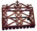One of a Set of Four Italian Scrolled Wrought-Iron Book Ledgers