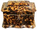 A 19th Century English Regency Tortoiseshell Tea Caddy