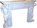 A Finely Carved Italian White Marble Mantel