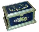 A 19th Century Italian Pietra Dura Hinged Jewelry Box