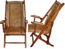 A Late 19th Century Anglo Indian Colonial Mahogany Folding Veranda Chair