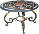 A Striking 19th Century Italian Scagliola on Slate Center or Dining Table