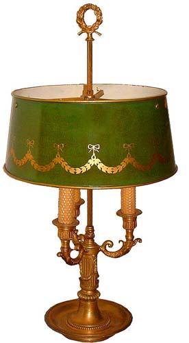 A 19th Century French Three-Light Boulliotte Lamp