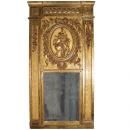  An Impressive 18th Century Louis XVI Gilt Trumeau Mirror 
