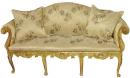  An 18th Century Italian Louis XV Carved Giltwood Settee