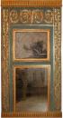  An 18th Century Polychrome and Parcel Gilt French Trumeau Mirror 