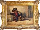 The 19th Century Oil on PanelThe Italian Boy by Hubert von Herkomer