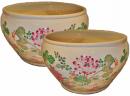 A Pair of Large 19th Century Famille Rose Chinese Porcelain Pots