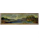 A Large Italian Landscape Painting of a Broad Vista 