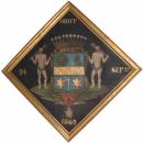 A 19th Century Armorial Crest Painting on Panel 
