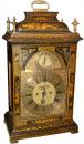 An English Black Lacquered Chinoiserie Bracket Clock