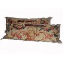  An Exotic Pair of 18th Century Flemish Chinoiserie Tapestry Fragment Cushions