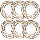 An English Set of Six Dinner Plates 