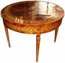 An Italian 18th Century Louis XVI Demi-lune Rosewood Marquetry Games Table