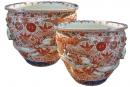 An Imposing Pair of 19th Century Imari Porcelain Jardinières