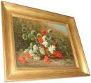 A 19th Century Oil on Canvas Floral Still Life painting