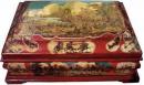 A Large 18th Century Italian Lacca Contrafatta Lidded Valuables Coffer