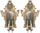 A Pair of Rococo Venetian Giltwood Mirrors