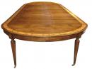 An Italian Expanding Walnut  and Parquetry Dining Table 