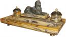 An Early 19th Century Italian Sienna Marble Inkwell
