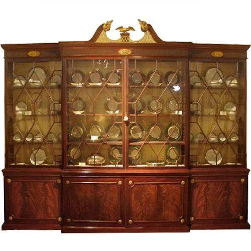An Extremely Fine 18th Century English Mahogany George III Breakfront