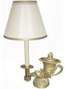 A 19th Century Brass French Oil Lamp
